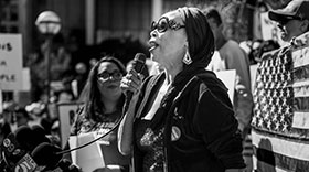 Deborah Nelson Speaks at a March